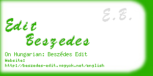 edit beszedes business card