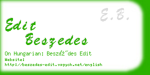 edit beszedes business card